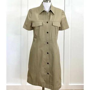 Company Ellen Tracy Dress 100% Cotton Tan Size 6 - Picture 1 of 6