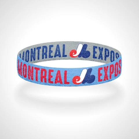 Reversible Montreal Expos Bracelet Wristband Cover