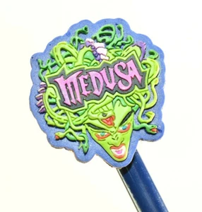 Six Flags MEDUSA Pencil with Pencil Topper 1999 Amusement Park Souvenir - Picture 1 of 5