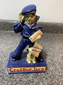 2002 RECOT Inc Cast Iron Cracker JackPiggy Bank Sailor Jack & BingoDoorstop EUC - Picture 1 of 10