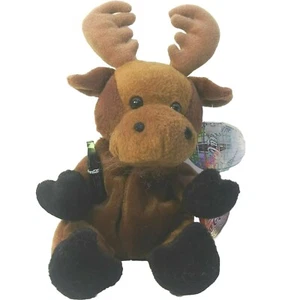 Bolsa de frijoles vintage Coca Cola International 1999 felpa alce botella de juguete Canadá  - Imagen 1 de 9