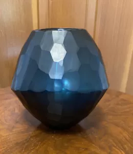 Handmade Glass Vase Geometric Irregular Rhombus Terrarium Angle Flower Container - Picture 1 of 5
