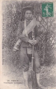 Tonkin - Tirailleurs tonkinois Militaria Vietnam Indochine Indochina Linh-tap - Foto 1 di 2