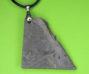 Seymchan IIE Iron/Pallasite PMG Meteorite Pendant Necklace Widmanstatten 31.95G - Picture 1 of 4