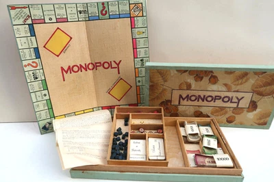 Jeu Ancien Monopoly Réalisé à la Main 1935-40 Prototype Edition Française ? - Bild 1 von 4