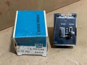 GM 1247200 Windshield Wiper Switch -- 1975-76 LeSabre Electra Riviera w/o Pulse - Picture 1 of 9