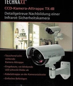 Technaxx Cámara CCD TX-18 Plata - Disuasión por LED intermitente - Imagen 1 de 3