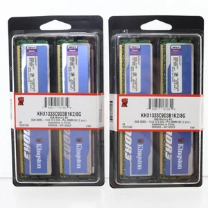 Kingston HyperX DDR3 DIMM 16GB (4x4GB) 1333MHz [KHX1333C9d3b1k2} New NIP - Picture 1 of 3