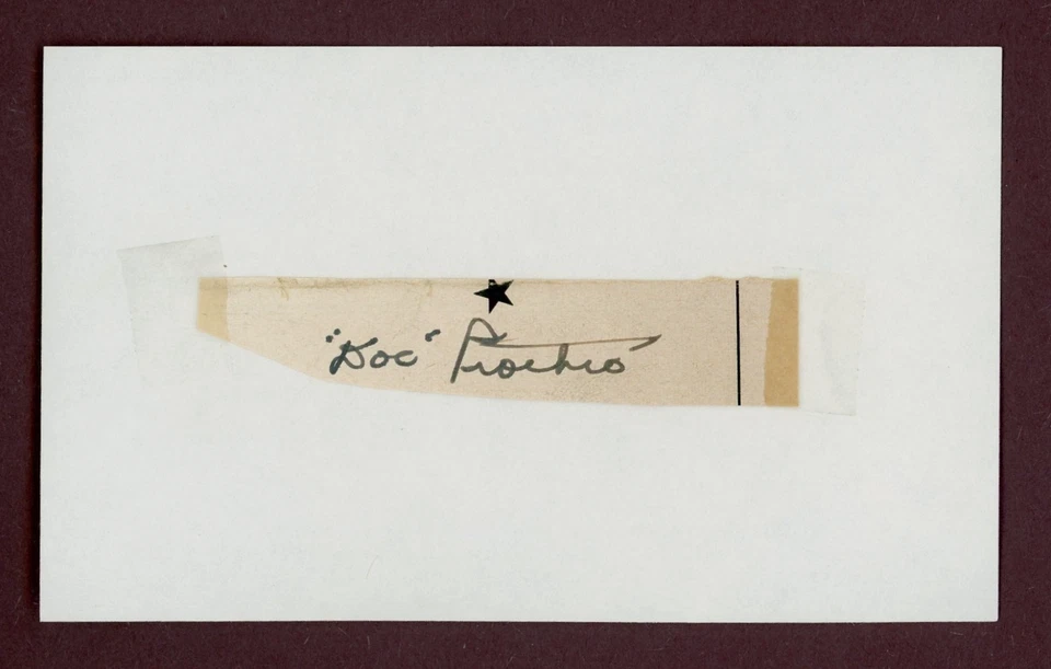 Doc Prothro Washington Senators Cut Signature (Dec'd 1971) - Image 1 of 1