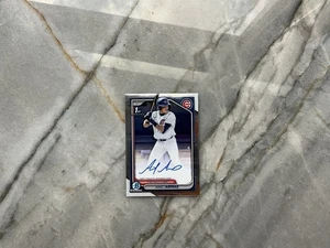 Bowman Draft 2024 - Autógrafos Chrome Prospect Ariel Armas #CPA-AA (AU, RC) - Imagen 1 de 2