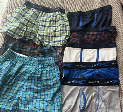 Boys 8 Pack Boxer Briefs Tag Free Underwear Size Small Hanes - Image 1 of 4