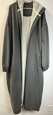 Женский уютный/удобный 3 X / 4 X серый толстовка халат 🩶 - Изображение 1 из 4