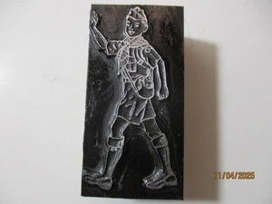 Printing Letterpress Printer Type Block Boy Scout Print Cut - Picture 1 of 6