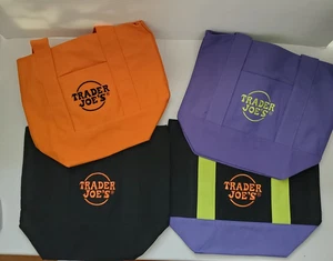 ¡JUEGO COMPLETO DE 4! Mini bolsas de Halloween Trader Joe’s Trick Or Treat de lona - Imagen 1 de 5