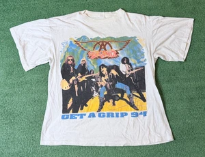 Camicia Aerosmith Vintage Punto Singolo Get A Grip 1994 Tour Taglia Uomo XL - Foto 1 di 7