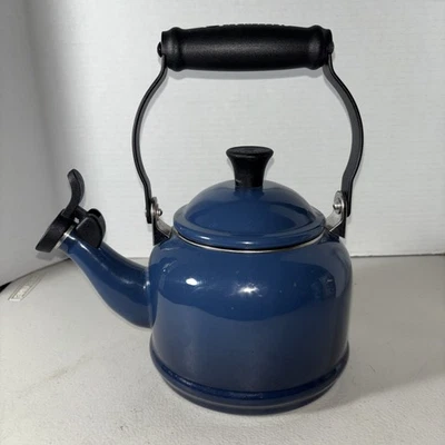 Le Creuset Demi Marseille Tea Kettle Blue Enamel 1.25QT/1.1L ECU - Image 1 of 4