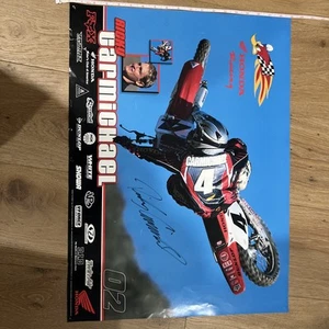 Ricky Carmichael Honda Perfect Season Poster 24/24, Authentic Autograph-19x26in - Picture 1 of 8