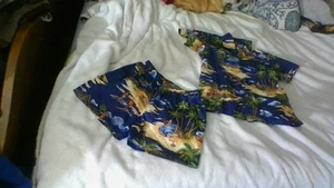 RJC Hawaiian 2-Pc Cotton Boys Shorts & Shirt Set/Size 6 ButtonUp Elastic Waist - Picture 1 of 20
