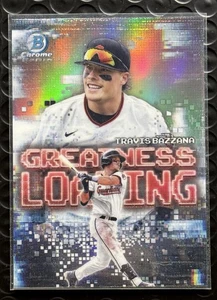 TRAVIS BAZZANA 2025 Bowman Chrome Greatness Loading #GL-8 Cleveland Guardians - Picture 1 of 3