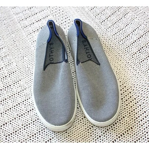 Rothys The Original Slip On Damen Sneaker Gr. W8,5 Freizeit Comfort Blau/Weiß - Bild 1 von 8