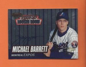 Bowman's Best Locker Room 1999 Michael Barrett en tarjeta automático #Ra2 Montreal Expos - Imagen 1 de 1