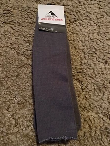 Augusta Sportswear Adult Athletic Sock Style #6028 Size 10-13 GREY - Picture 1 of 5