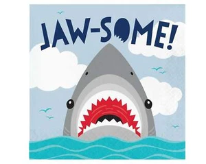 Shark Party Jawsome Napkins - Picture 1 of 3