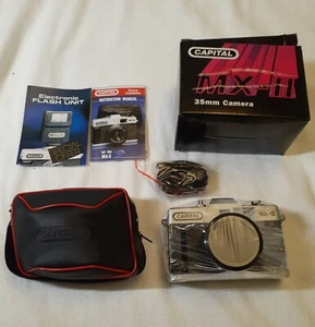 NOS Capital MX-II 35mm Camera Case & Instruction Manual New Original Packaging - Picture 1 of 8