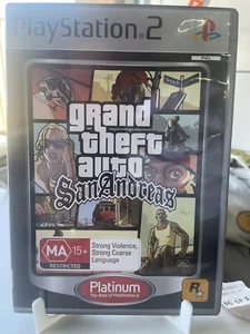 Grand Theft Auto San Andreas GTA | PlayStation 2 PS2 Platinum Complete & Tested - Picture 1 of 4