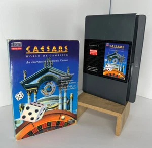 Caesars: World of Gambling (Phillips CD-I, 1990) w/ CD-I Catalog, Big Box - Picture 1 of 4