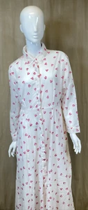 NWT Julia Amory Women's White W Hearts 100% Cotton Made In India Dress, Size XL - Picture 1 of 11