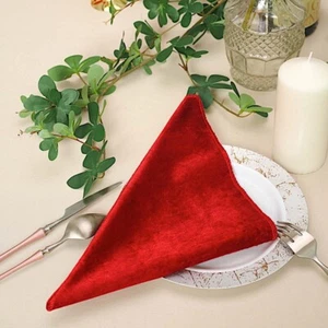 5 WINE 20x20" Premium Velvet Napkins Wedding Party Reception Events Home Linens - Picture 1 of 7