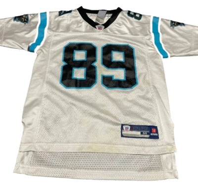 Camiseta vintage Steve Smith YOUTH M carolina panthers reebok 00s y2k futebol americano NFL N7 - Imagem 1 de 4