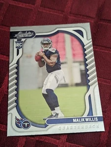 2022 Panini Absolute Malik Willis Rookie Card RC #103 Tennessee Titans - Picture 1 of 2