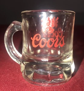 Vintage Coors Beer Mini Mug/Stein Shot Glass 2” Tall - Picture 1 of 5