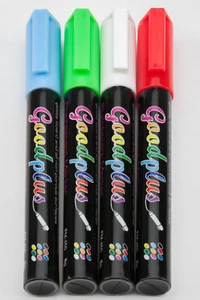 Markers-8 pack(4x2)Liquid chalkmarker,wet wipe,pen @ board,glass,shop window 6mm - Picture 1 of 6
