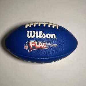 Rare Wilson NFL USA Flag Play Football - Kids Blue White Youth Size WTF1523 HAR