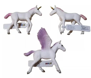Lot Of 3 Mojo Magical Baby Unicorns Baby Pegasus Winged Horse Glitter Pastel NWT - Picture 1 of 8
