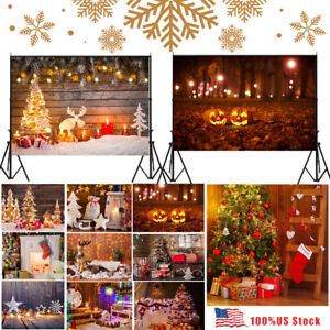 Xmas Photography Wall Backdrop Cloth Studio Background Screen Prop Home Dress Up