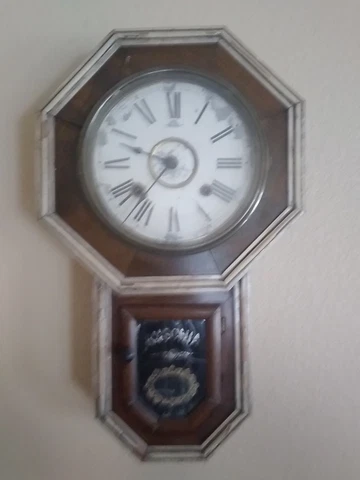 Japanese Regulator Wall Clock Eikosha Needs Cleaning/Adustment Cover