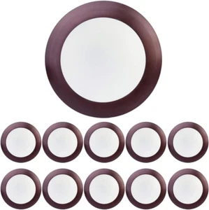 6 Inch Dimmable LED Disk Light, Aluminum Baffle Bronze Trim- round Flush Mount R - Picture 1 of 9