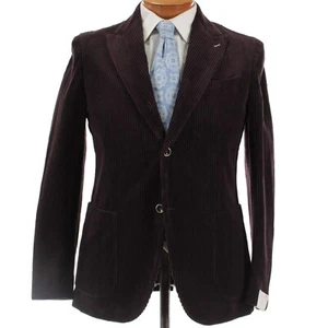 Eleventy Platinum NWT Cotton Blend Corduroy Jacket Size 50 (40R US) In Purple - Picture 1 of 7