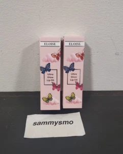 ELOISE Ultra Glow Lip Oil RUBY 6.5ml/.27oz Each NEW Hydrating Shine, x2 - Afbeelding 1 van 6