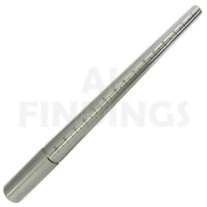  RING SIZER STICK 1-15 AND STEEL RING MANDREL TRIBLET COMBINED JEWELLERY TOOL - Picture 1 of 1