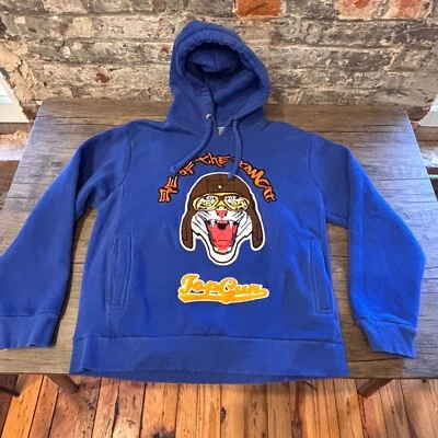 Top Gun Eye of the Tomcat Embroidered Blue Hoodie Size Small Foto 1 de 4