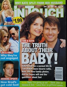 KATIE HOLMES & TOM CRUISE August 2006 IN TOUCH Magazine KATE HUSON / BRAD PITT - Picture 1 of 1