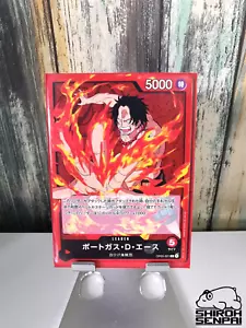 Portgas D. Ace OP03-001 L Mighty Enemies ONE PIECE TCG Japanese - Foto 1 di 2