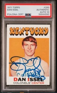 1971 Topps Dan Issel Signed Rookie Basketball Card PSA/DNA Certified 10 Auto HOF - Picture 1 of 4