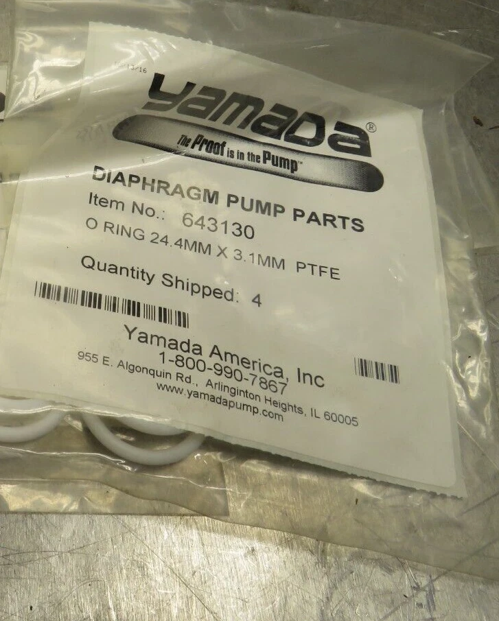 Yamada 643130 O-Ring 24.4mm x 3.1mm PTFE Lot of 4! - Image 1 of 1
