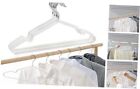 Clothes Hangers 20 Pack,Non-Slip Rubber Coated Metalshirt Blouse Hanger, White